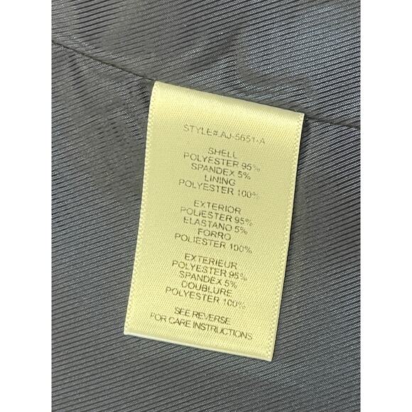 Aryn K Navy Blue Tuxedo Jacket Blazer Shoulder Pads - Size Women's Medium - Picture 6 of 8